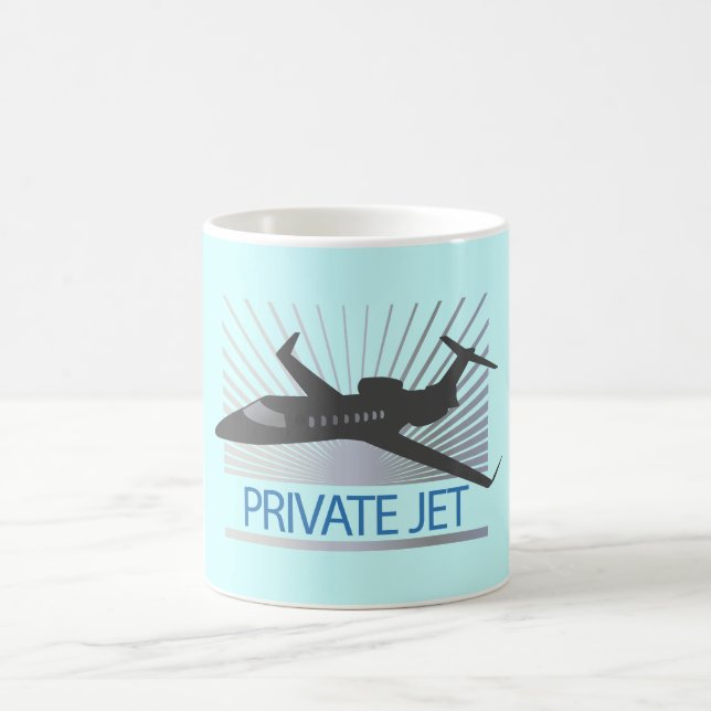 Private Jet Aircraft Coffee Mug (Center)