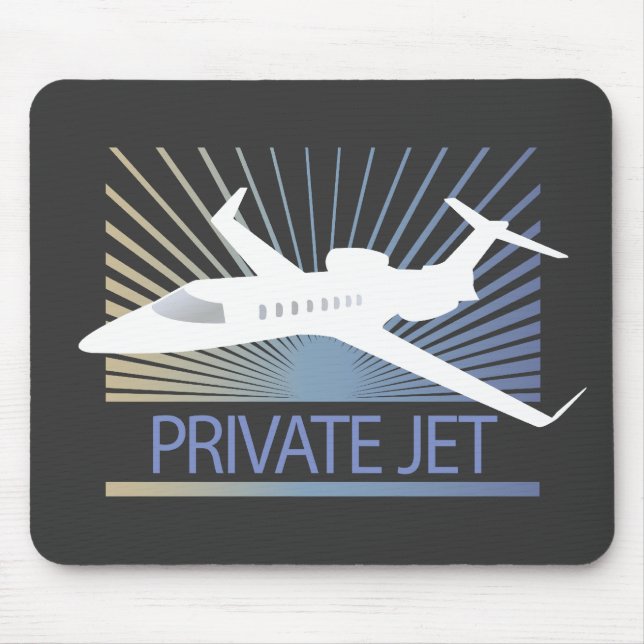 Private Jet Aircraft Mouse Pad (Front)