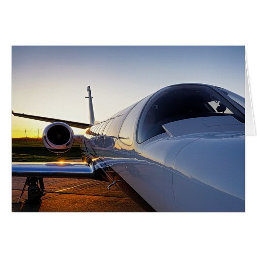 Private Jet Airplane Cards (Front Horizontal)