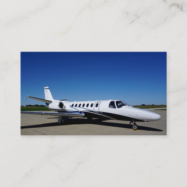 Private Jet Business Card (Front)