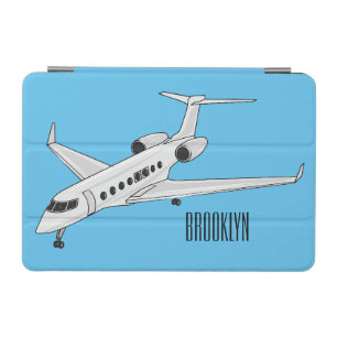 Private jet cartoon illustration iPad mini cover