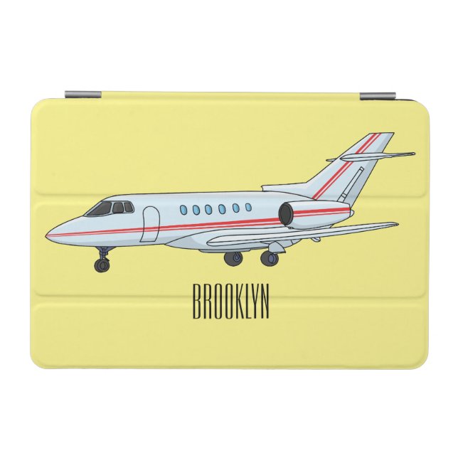 Private jet cartoon illustration iPad mini cover (Horizontal)