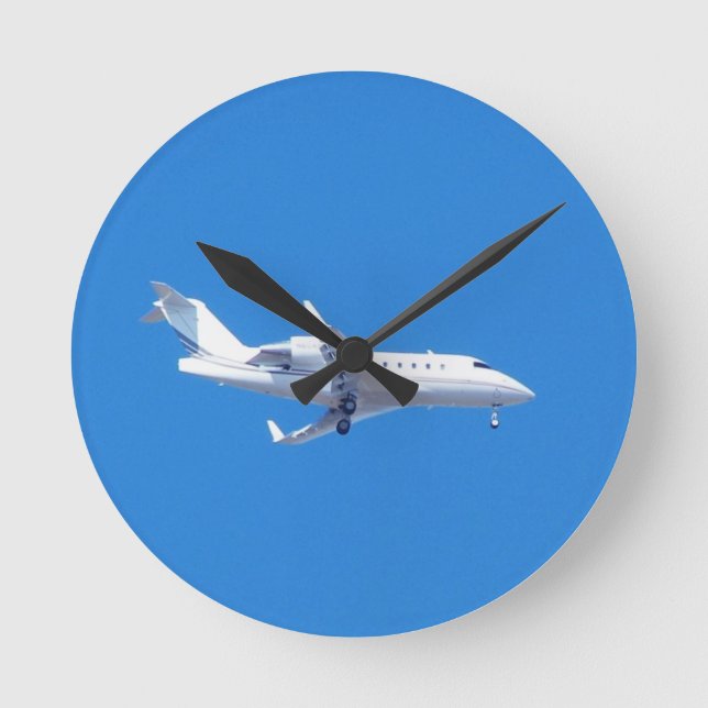 Private jet. round clock (Front)