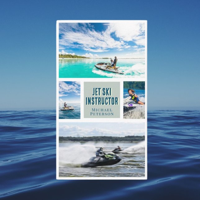 Private jet ski jetski scubadiving Business Card (Creator Uploaded)