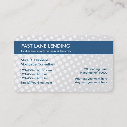Private Lending Business Cards