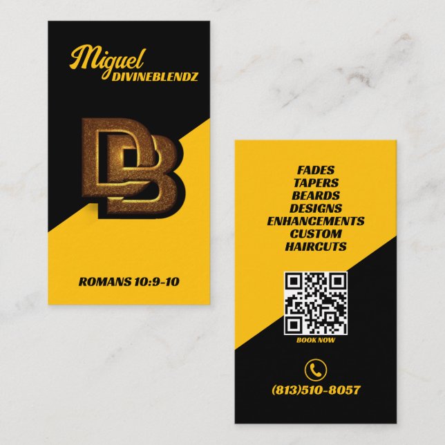 Private Listing Miguel Divinez Business Card (Front/Back)