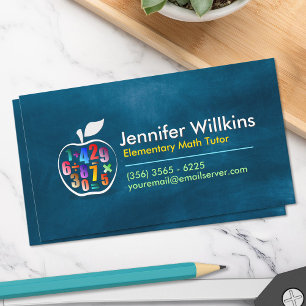 Private Math Tutor - Early grades, elementary Busi Business Card