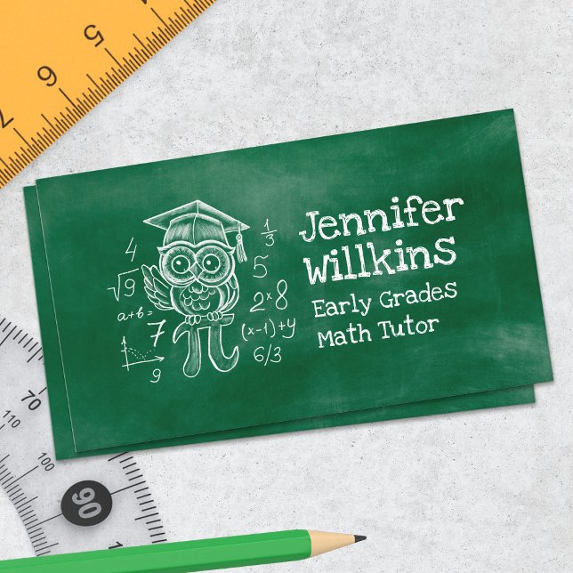 Private Math Tutor - Early grades, elementary Business Card (Creator Uploaded)