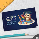 Private Math Tutor - Early grades, elementary Business Card<br><div class="desc">Make math feel friendly with this colorful and charming business card template designed especially for elementary math tutors and educators! This design is perfect for tutors who specialize in making math fun and approachable for kids. The front highlights your name and title, while the back includes space for contact details...</div>
