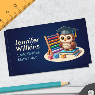 Private Math Tutor - Early grades, elementary Business Card