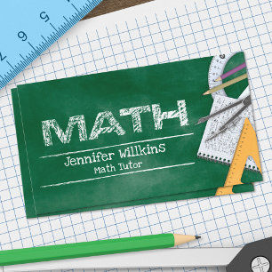 Private Math Tutor - Early grades, elementary Business Card