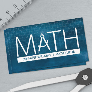 Private Math Tutor - Mathematics Educator Business Card