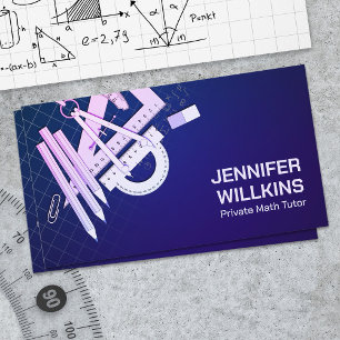 Private Math Tutor - Mathematics Educator Business Card