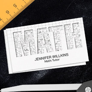 Private Math Tutor - Mathematics Educator Business Card