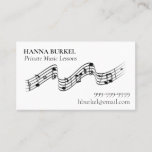 Private Music Lessons Business Card at Zazzle
