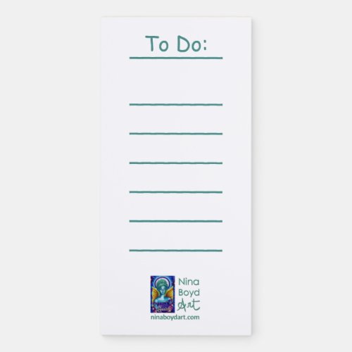PRIVATE Nina Boyd Art magnetic notepad
