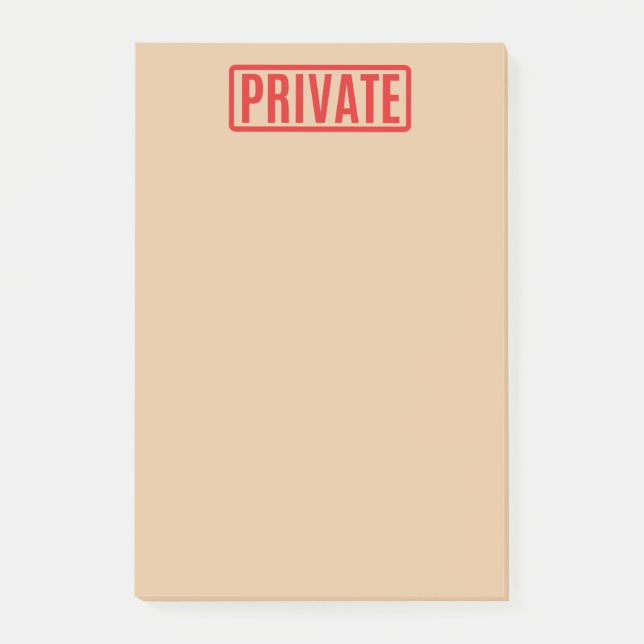 Private Notes (Front)