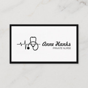 Private Nurse Caregiver Health Business Card