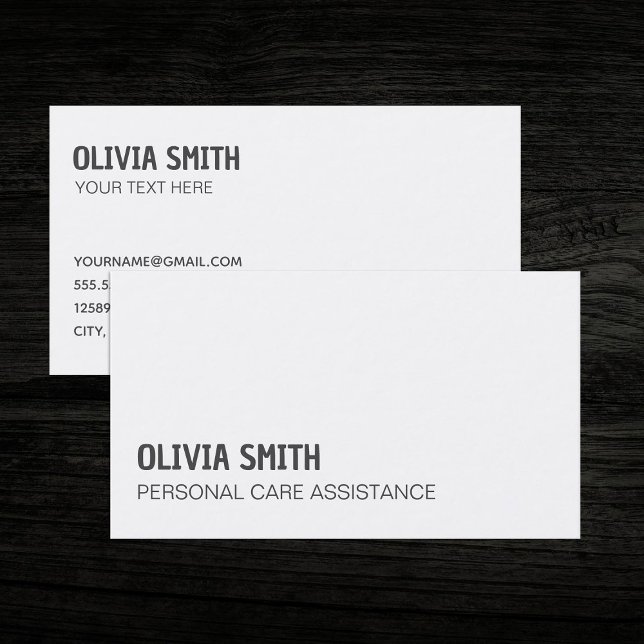Private Nurse Home Health Business Card (Private Nurse Business Cards)