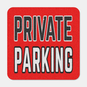 Private Parking Metal Sign