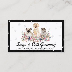 Private Pet Concierge Service Business Card
