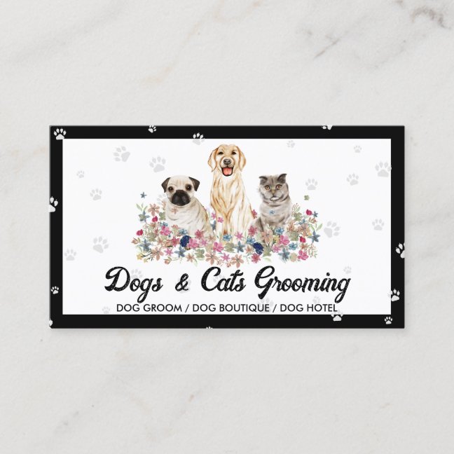 Private Pet Concierge Service Business Card