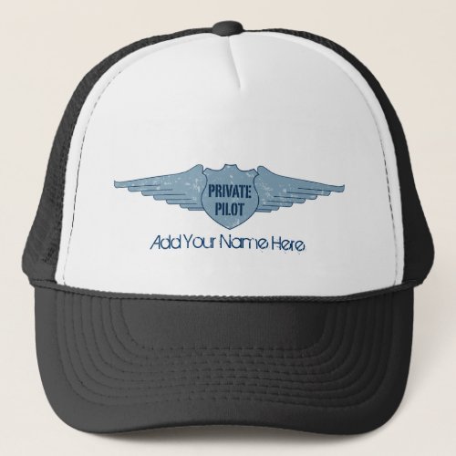 Private Pilot Blue Wings Trucker Hat