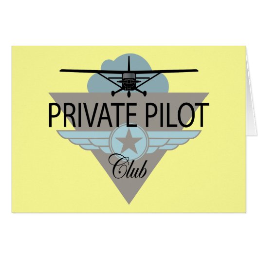 Private Pilot Club Cards (Front Horizontal)
