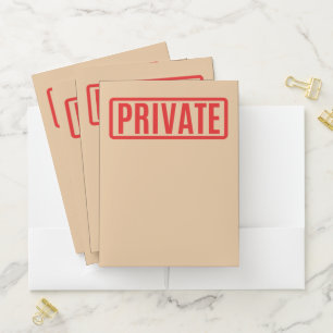 Private Pocket Folder