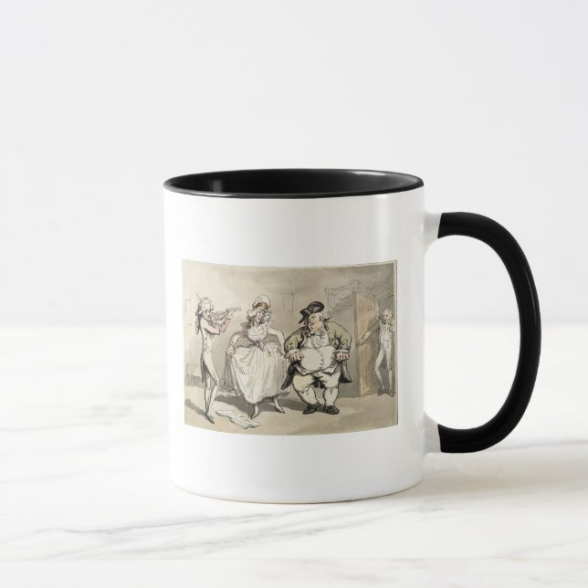 Private practice previous to the ball, from 'Scene Mug (Right)
