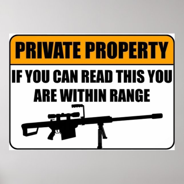Private Property - If You Can Read This... Poster (Front)