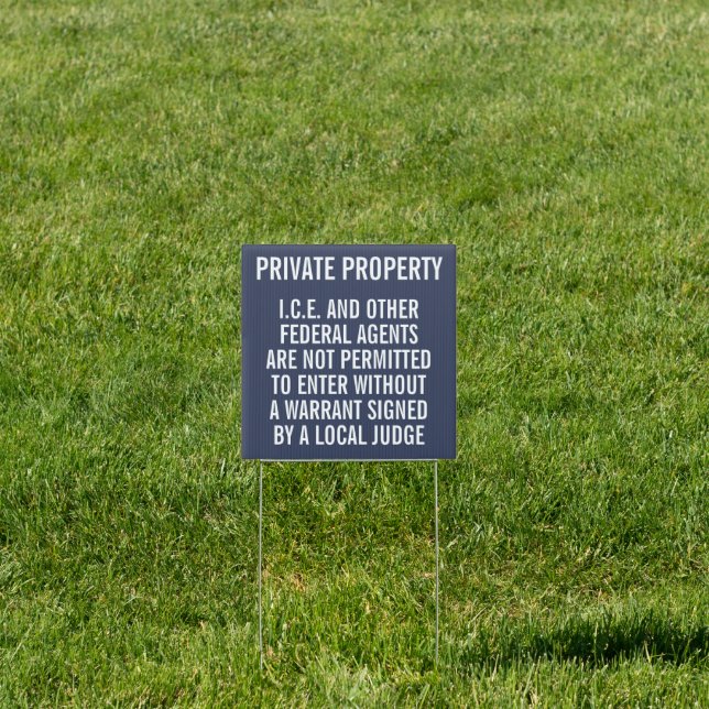 Private Property/Know Your Rights Sign (Insitu)