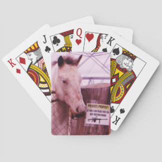 Private Property lavender Horse Poker Cards