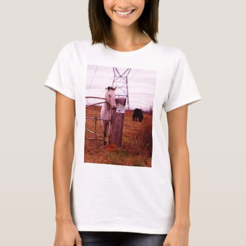 Private Property lavender Horse T_Shirt