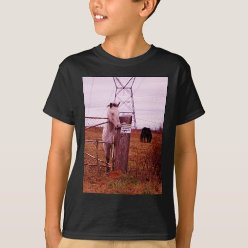 Private Property lavender Horse T_Shirt