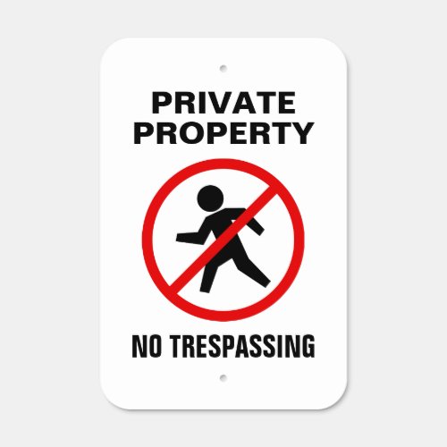 Private Property No Trespassing do not enter entry Metal Sign