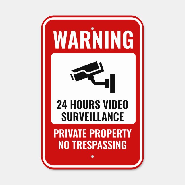 Private Property No Trespassing Sign (Front)