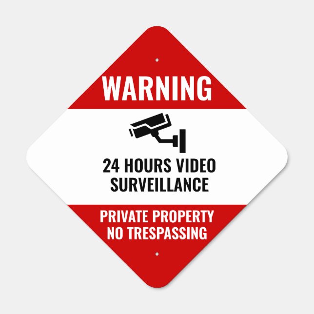 Private Property No Trespassing Sign (Front)