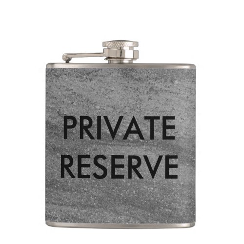 Private Reserve Dark Gray Granite Flask