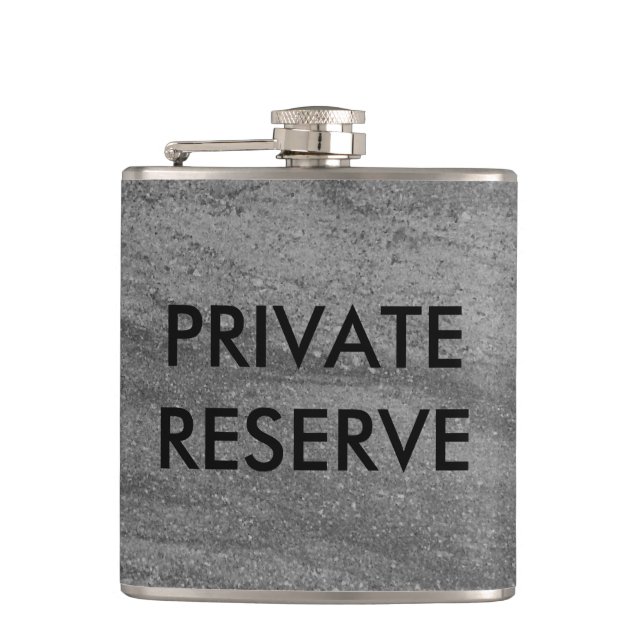 Private Reserve Dark Gray Granite Flask (Front)