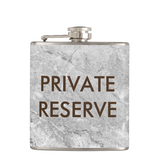 Private Reserve Gray & Brown Granite Flask (Front)