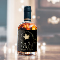 Private Reserve Maple Syrup Black with Gold Leaf