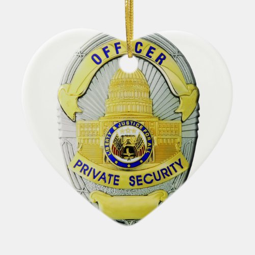Private Security Ceramic Ornament