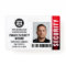 Private Security Guard Officer ID Photo Logo Red