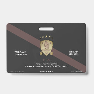 Private Security Service Badge