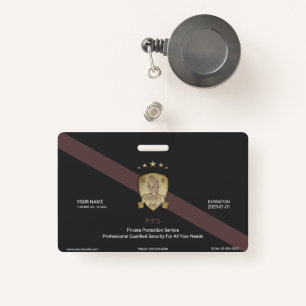 Private Security Service Badge