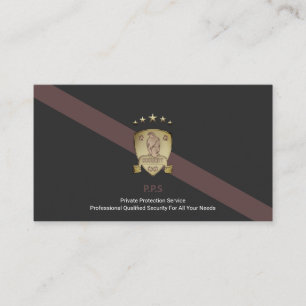 Private Security Service Business Card