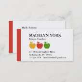Private Teacher Tutor Appointment Card (Front/Back)