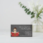 Private tutor and teaching business card (Standing Front)