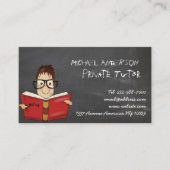 Private tutor and teaching business card (Front)